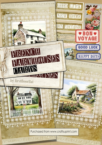 French Farmhouses card kit