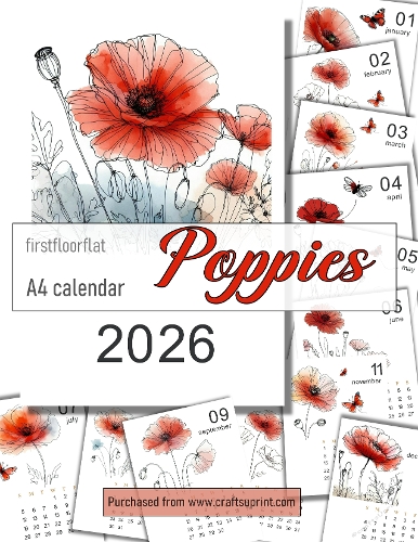 Poppies 2026 Calendar