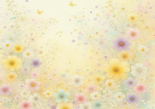 Quilted Floral Background - Yellow 04