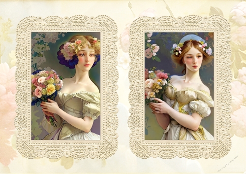 Victorian Floral Ladies 03