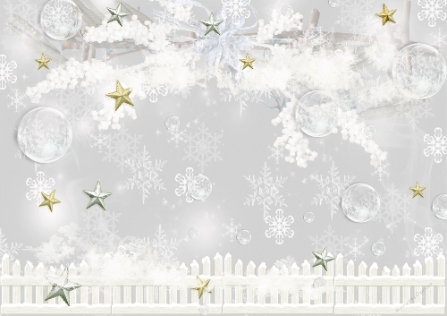 Starry Snowy Winter Background 1