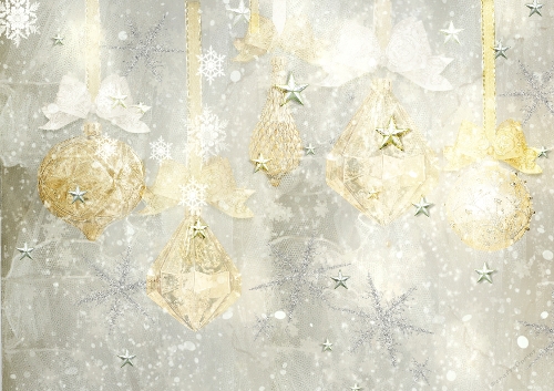 Starry Snowy Winter Background 3
