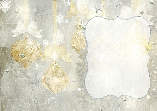 Starry Snowy Winter Background 4