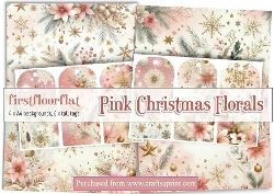 Pink Christmas Florals