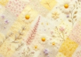 Quilted Floral Background - Yellow 03
