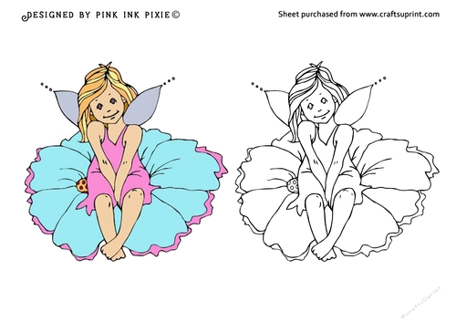 Fairy on a flower