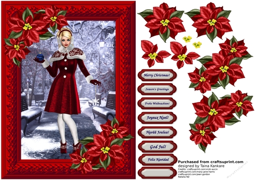 The Snowflake Girl in the Park