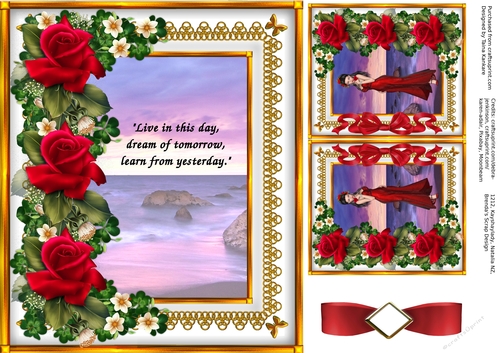 Lady Rose and the Sea of Dreams left insert with text