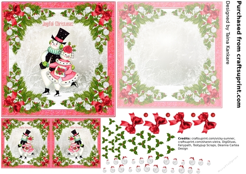 Vintage Christmas Snowmen