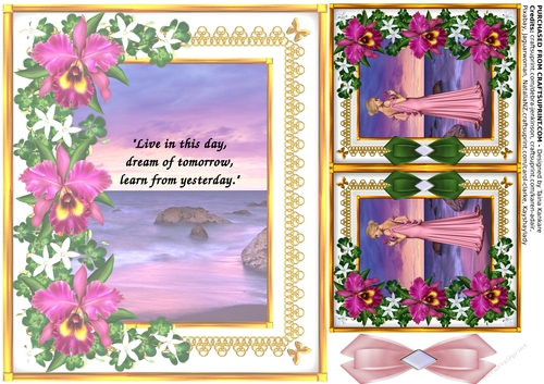 Lady Cattleya and the Sea of Dreams - left insert with text