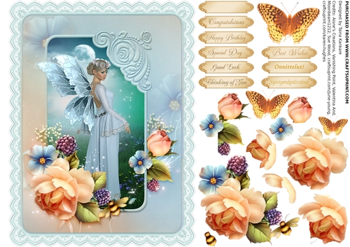 The Moonlight Fairy and Autumn Bouquet