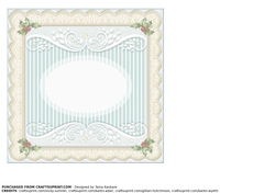 Vintage Winter Birds - empty insert
