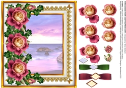Floribunda Wedding by the Sea of Dreams - left empty insert