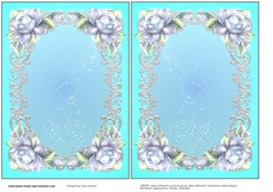 The Vintage Lady and Blue Roses - inserts