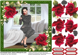The Young Woman And A Rose 4