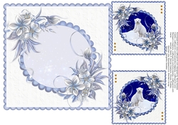 The Polar Bear Cub and Winter Flowers - left insert