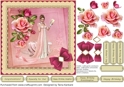 The Empire Lady and Pink Roses