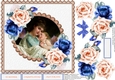 The Vintage Mother and Daughter and Blue and Peach roses