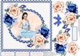 The Mother-to-be and Blue and Peach roses