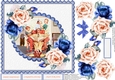 The Retro Family and Blue and Peach roses