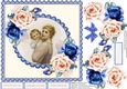 The Vintage Mother, Child and Blue and Peach roses