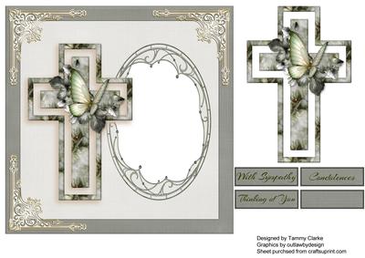 With Sympathy Card Topper