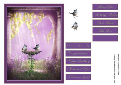 Birdie Card Topper