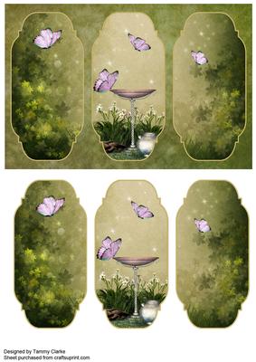 Beautiful Butterfly Card Topper