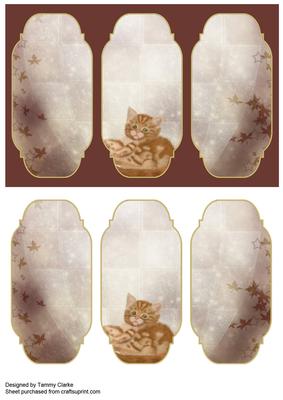 Beautiful Little Kitten Card Topper