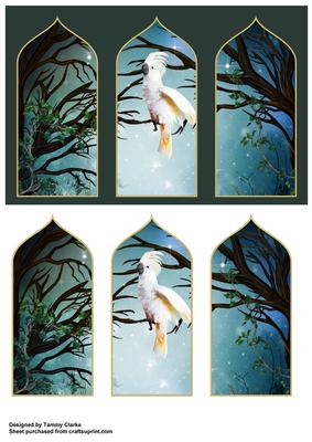 Cockatoo Arch Card Topper