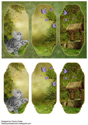 'sweet Games' Kitten Card Topper