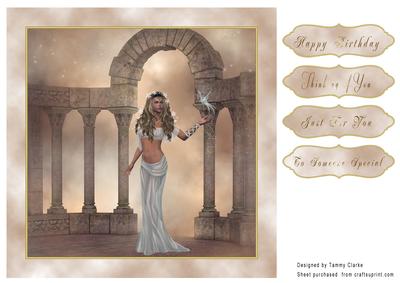 Beautiful Angel Card Topper 3