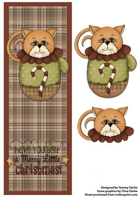 Long Cat Card Topper