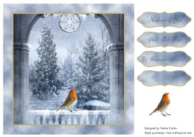 Winter Friend Card Topper 3