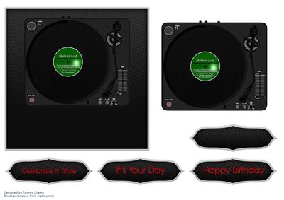Music Mixer Deck Card Topper 2