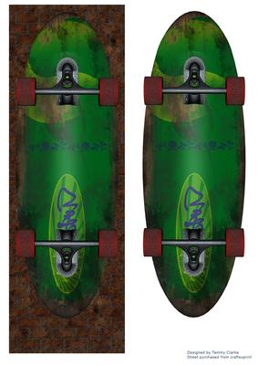 Great Skateboarding Card Topper 1