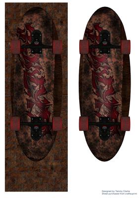 Great Skateboarding Card Topper 2