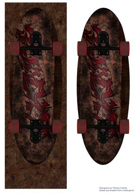 Great Skateboarding Card Topper 6