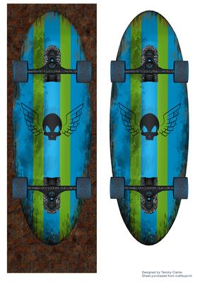 Great Skateboarding Card Topper 8