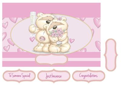Adorable Teddies 'special Celebrations' Card Topper