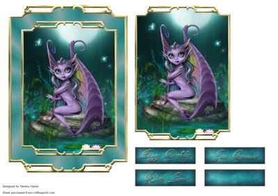 Beautiful Fantasy Fae Card Topper