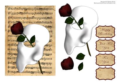 'music of the Night' Opera Card Topper