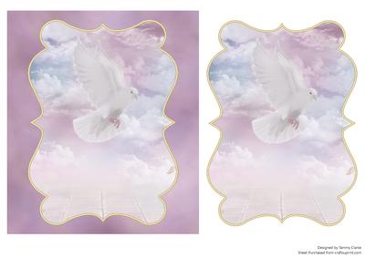 Beautiful 'angelic Dove' Card Topper
