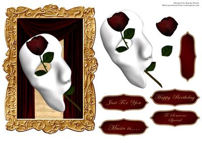 'curtain Call' Opera Card Topper