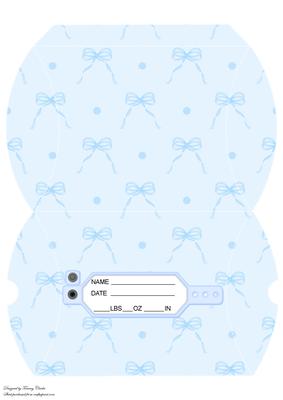 Baby Boy Name Tag Pillow Box