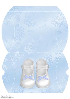 Cute Baby Boy Shoes Pillow Box
