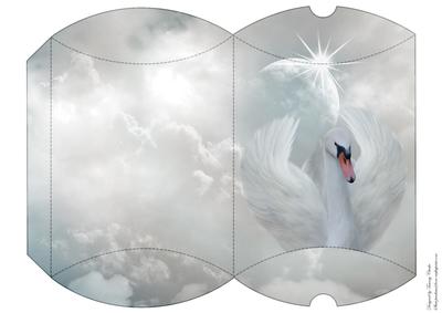Elegant Swan Pillow Box