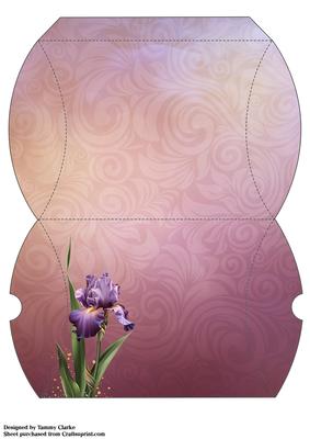 Gentle Iris Pillow Box