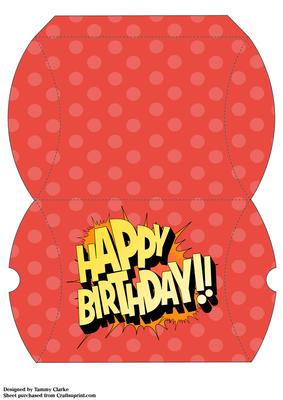 Loud Pop 'happy Birthday' Pillow Box