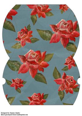 Vintage Roses Pillow Box